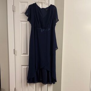 Ever Pretty Dark Blue High Low Dress